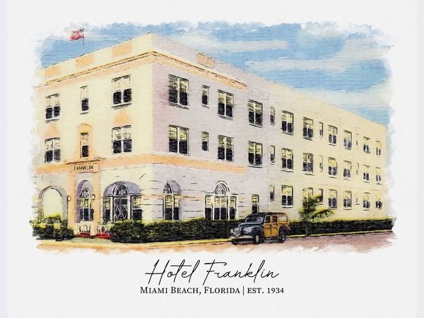 Hotel Franklin Miami Beach Art Deco historic exterior